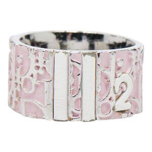 Dior Trotter Ring Silver Pink Metal